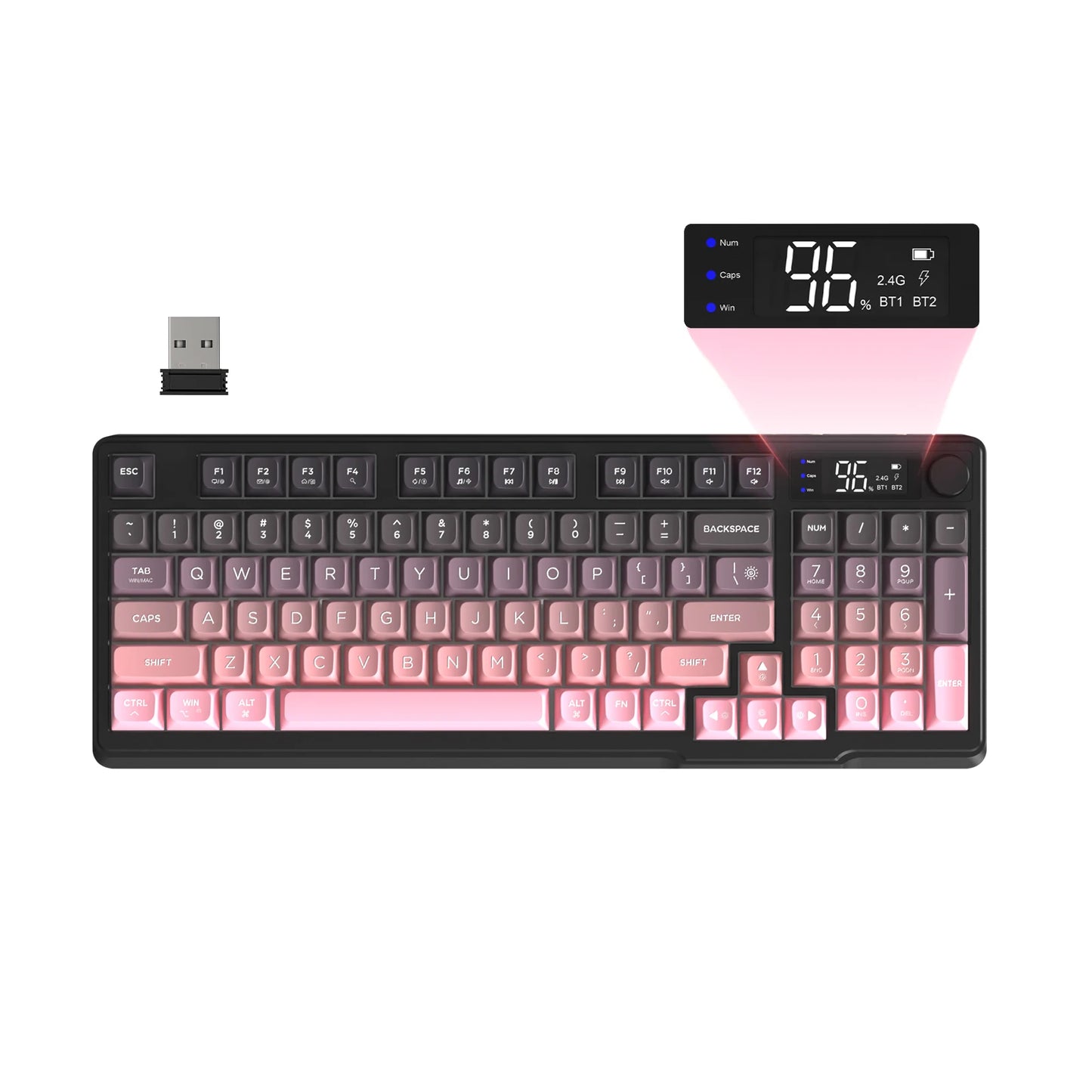 Attack Shark Wireless Gaming Keyboard With Display