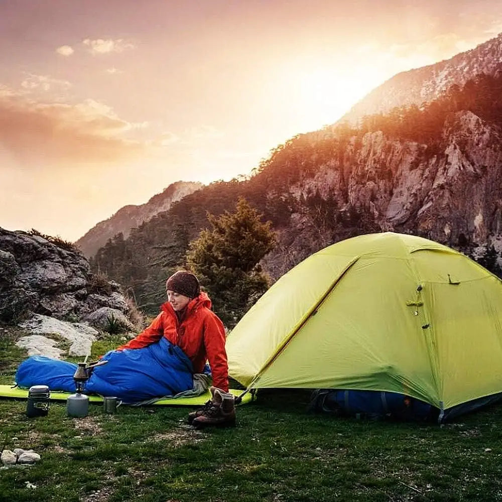 Lightweight Cotton Sleeping Bag 4 Season Warm Camping Backpacking Outdoor