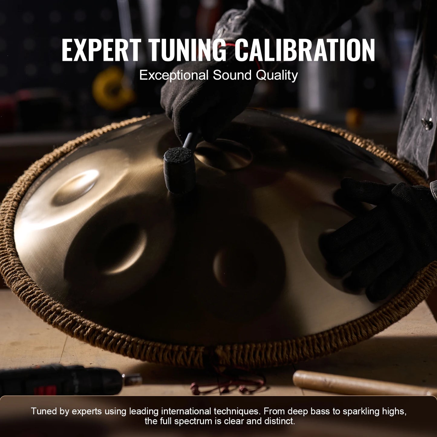 SucceBuy 22 Inch D Minor Handpan Drum With Mallets