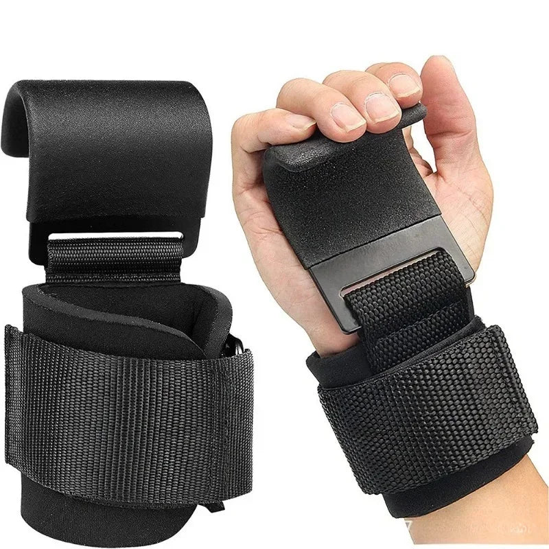 Premium Weight Lifting Hooks Non Slip Straps For Deadlift Powerlifting